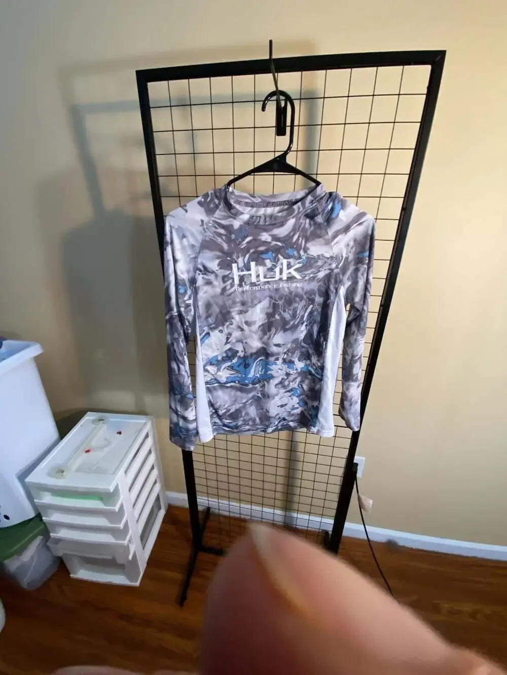 Huk Mossy Oak Pursuit Long Sleeve Performance Fishing Shirt Youth Size Large